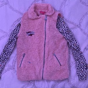 Betsy Johnson long sleeve shirt with vest
